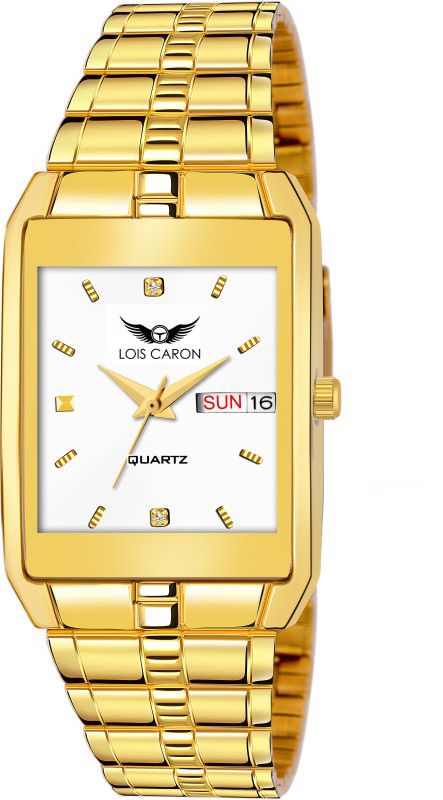 ORIGINAL GOLD PLATED DAY & DATE FUNCTIONING WATCH FOR BOYS Analog Watch - For Men LCS-8502