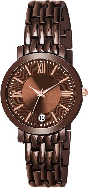 Analog Watch - For Girls BF393s NEW BROWN DIAL DATE DISPLAY ANALOG GIFT WATCH