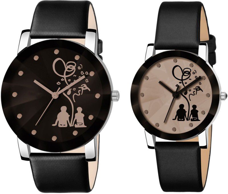 Analog Watch - For Couple New Crystal Glass Analog Couple watch