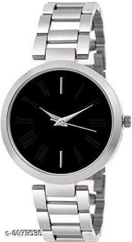Analog Watch - For Girls stainless steel black watch