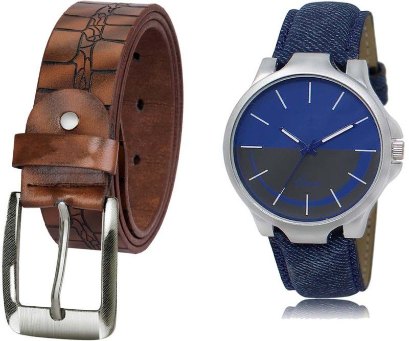 New Classic DesignerBrown - Blue Color Analog Watch - For Men BLT-04--LK-24