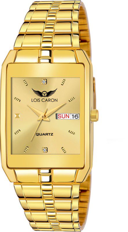 ORIGINAL GOLD PLATED DAY & DATE FUNCTIONING WATCH FOR BOYS Analog Watch - For Men LCS-8501