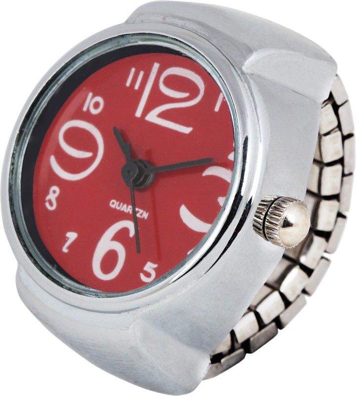 Analog Watch - For Women Latest Fashion Casual Red Numerical Dial Finger Ring