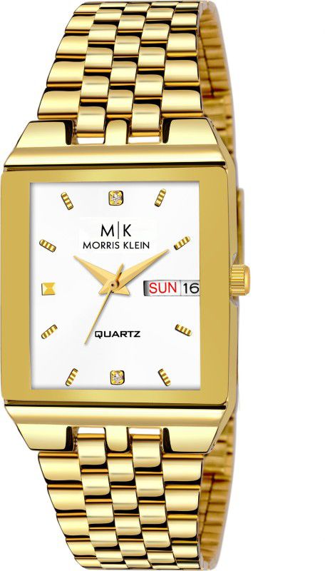 ORIGINAL GOLD PLATED DAY & DATE FUNCTIONING WATCH Analog Watch - For Men MK-1018