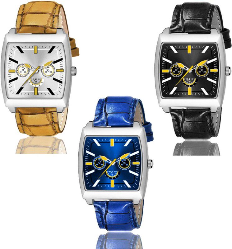 NAXY_6_502_503 Analog Watch - For Men new unique design combo of 3 watch