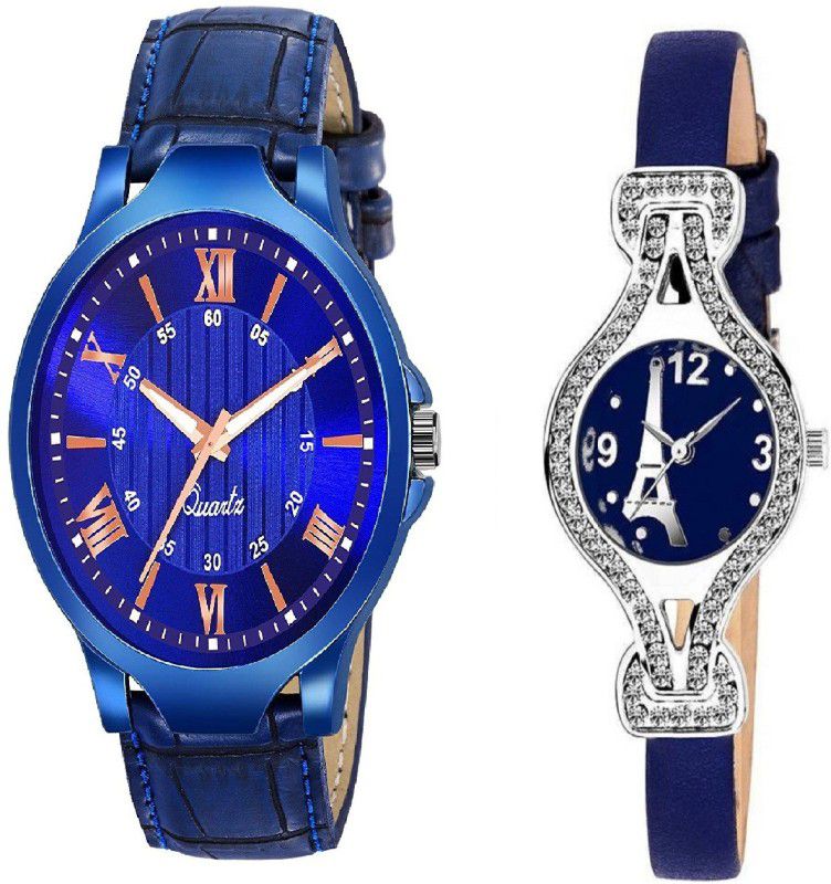 BEAUTIFUL LOOK Analog Watch - For Couple Fresh Fashion Crazy Couple True Lover's Choice Blue Jeans Men & Women Analog Watch