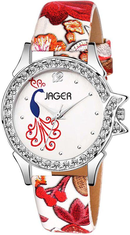 STYLISH PEACOCK DIAMOND STUDDED WATCH COLLECTION Analog Watch - For Women EXCLUSIVE PEACOCK MULTI COLOR DESIGNER ANALOG WATCH