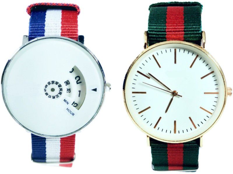R-W Analog Watch - For Boys 1paidu funky and 1super slim with colour combo of 2