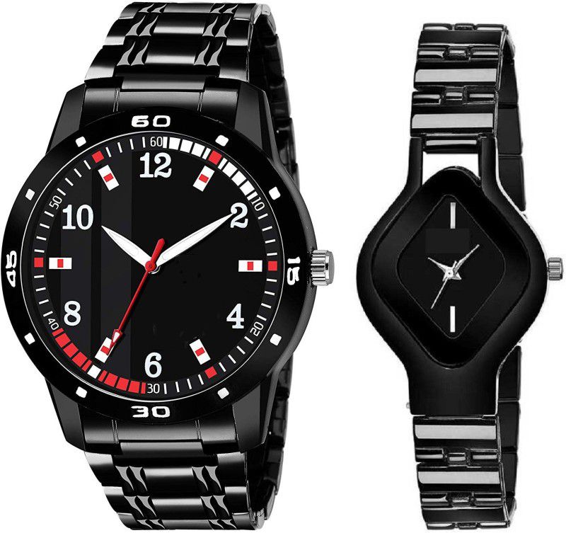 couple watch avios Analog Watch - For Couple couple watch combo black Analog Watch