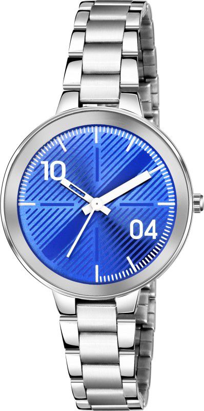 Analog Watch - For Girls New Blue Dial Stainless Steel Analog Watch