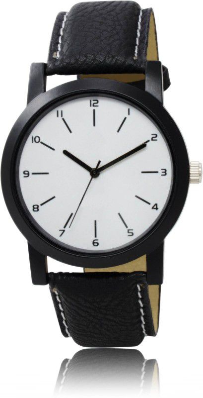 Analog Watch - For Men Best White dial leather belt watch for Mens & Boys