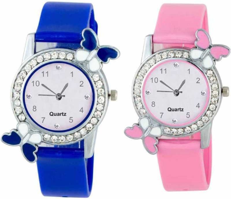 Analog Watch - For Girls New Butterfly Colourful Stylish Combo Watch For Girls & Women Analog Watch - For Girls