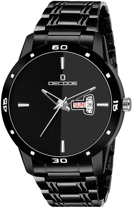 Day And Date Analog Watch - For Men DCD30 DUAL BLACK EX BLACK CH