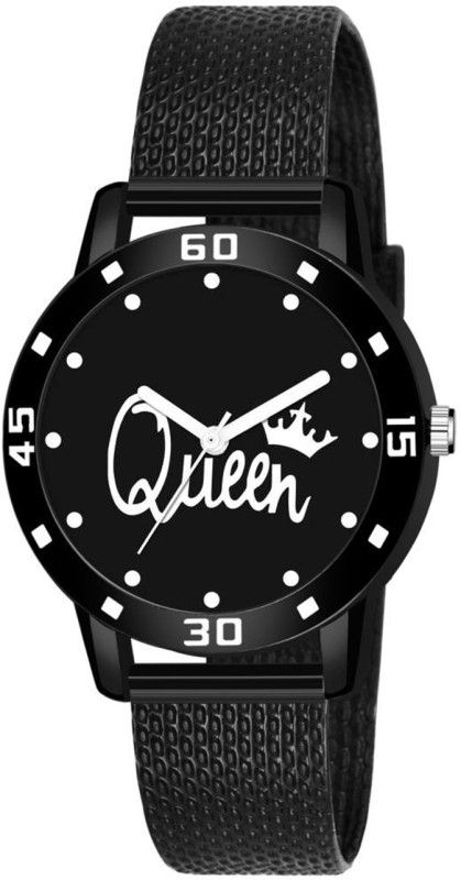 Spsy Latest Pu Blet Black Queen Watch Analog Watch - For Girls