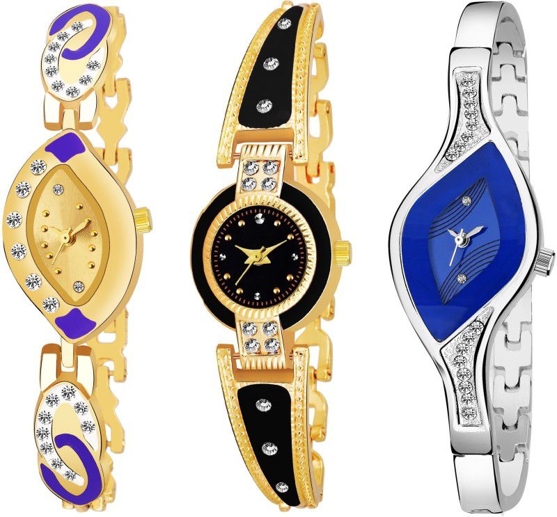 gold watches Analog Watch - For Girls watch combo girls in muticolor designgt462