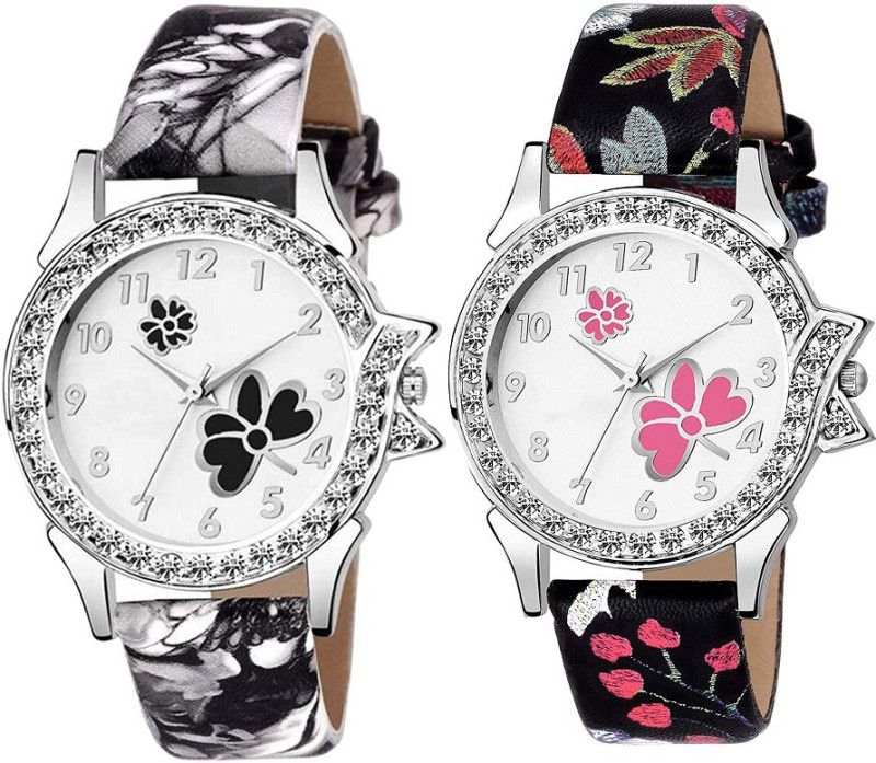 Analog Watch - For Girls Artistic Design Strap Analog black watch for Women And Girls