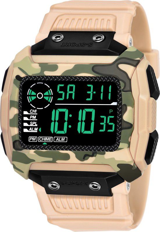 new Cream digital watch for classy looks men Digital Watch - For Men TRK - 9097 - CR