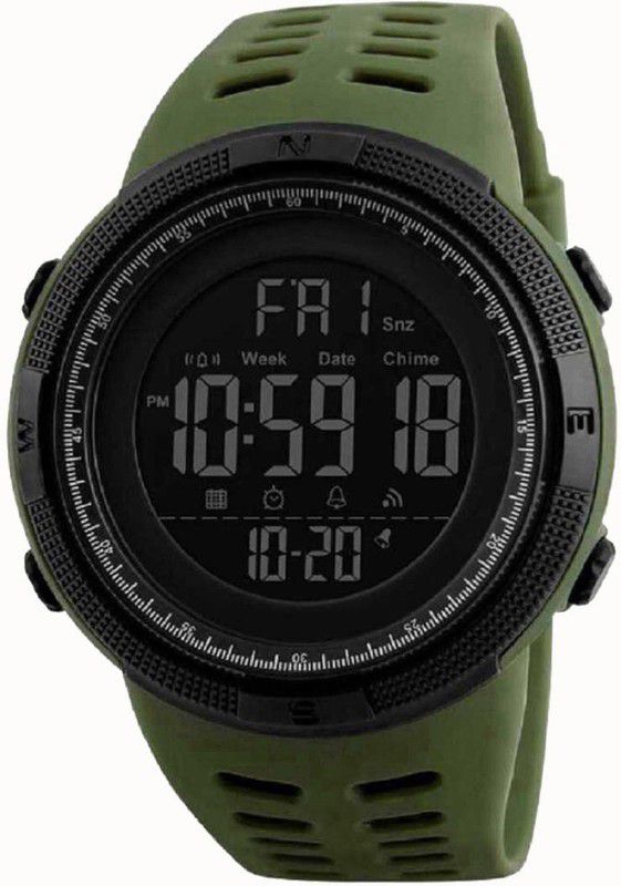 Digital Watch - For Men & Women 1251 Military-Green Chronograph Digital Watch - For Men Digital Watch - For Men