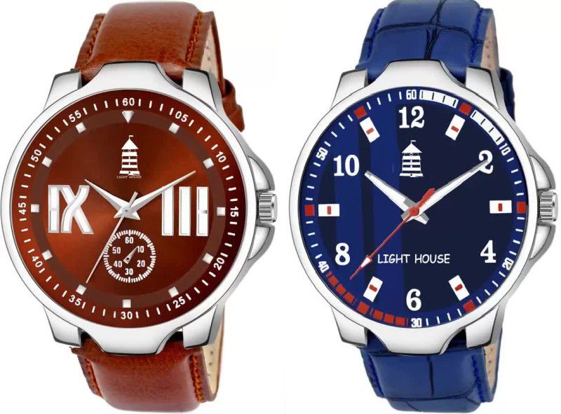 New Trending Combo Casual+Formal Stylish New For Boys And Mens Pack of 2 Analog Watch - For Men LT-07 Combo