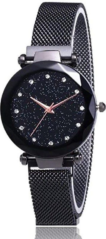 OE 048 Analog Watch - For Women New collection Analog black dial watch with black metal strap watch for girls and women.
