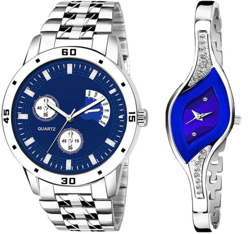 Analog Watch - For Men & Women Blue Dial New Stylish Couple Watch