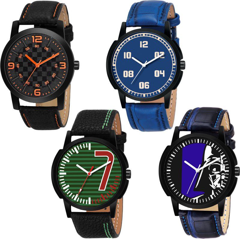 Analog Watch - For Boys & Girls OD-59-57-58-52 Combo Multicolor Designer Pack Of 4 watches