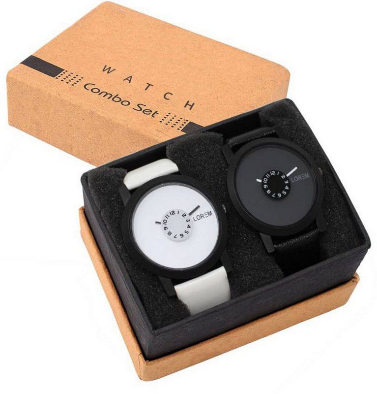Analog Watch - For Men & Women Men or Women Watch With Black & White Color LR 025-026