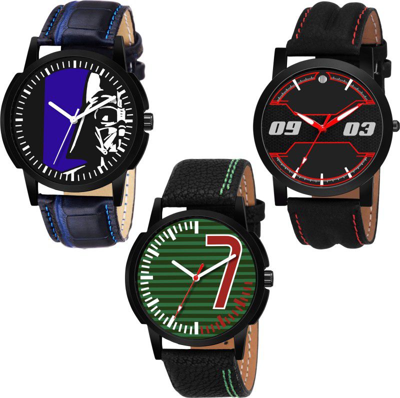 Analog Watch - For Boys & Girls OD-57-52-51 Combo Multicolor Designer Pack Of 3 watches