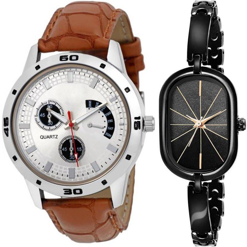 Analog Watch - For Men & Women Combo pack Two Stylish Designer Multicolour Dial Bracelet Watch For Boys & Girls PPC-019