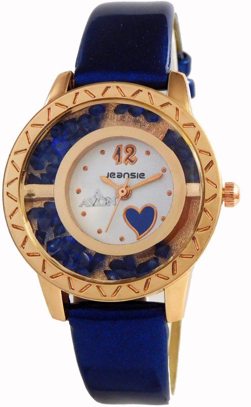Stylish Analog Watch - For Girls Copper Color Blue Strap
