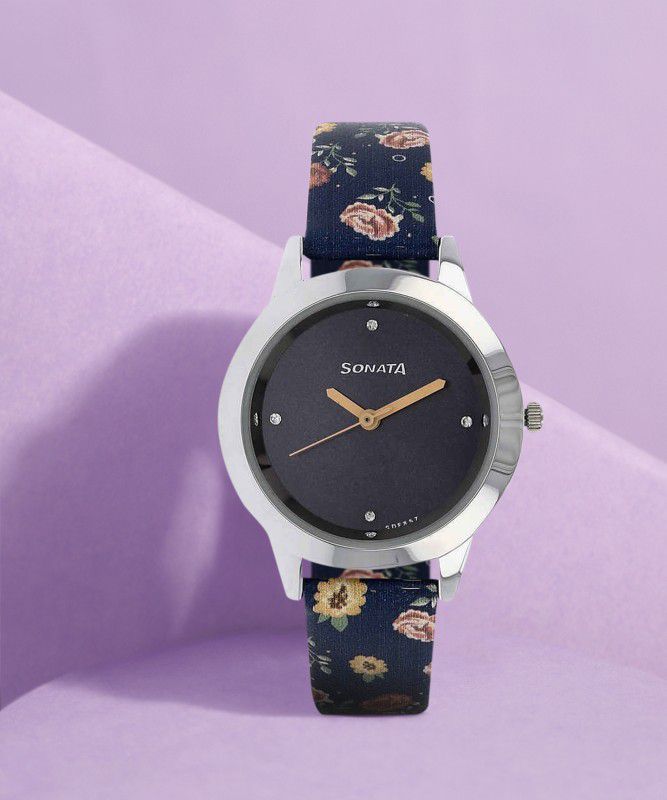 Floral Analog Watch - For Women 87019SL02J