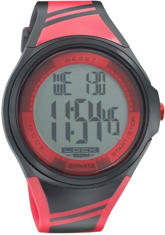 Sonata Fibre Digital Watch - For Men 7992PP04