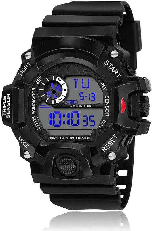 Water&Shock Resistance Alarm Digital Watch - For Boys S-Shock Sport New Multi Function Durable Latest Stylish