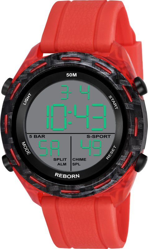 Digital Watch - For Boys & Girls Reborn watch 9096 (red) waterproof