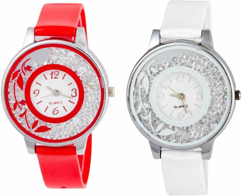 Analog Watch - For Girls New Stylish Moveble Diamond Combo Watch For Girls & Women OD-189-15