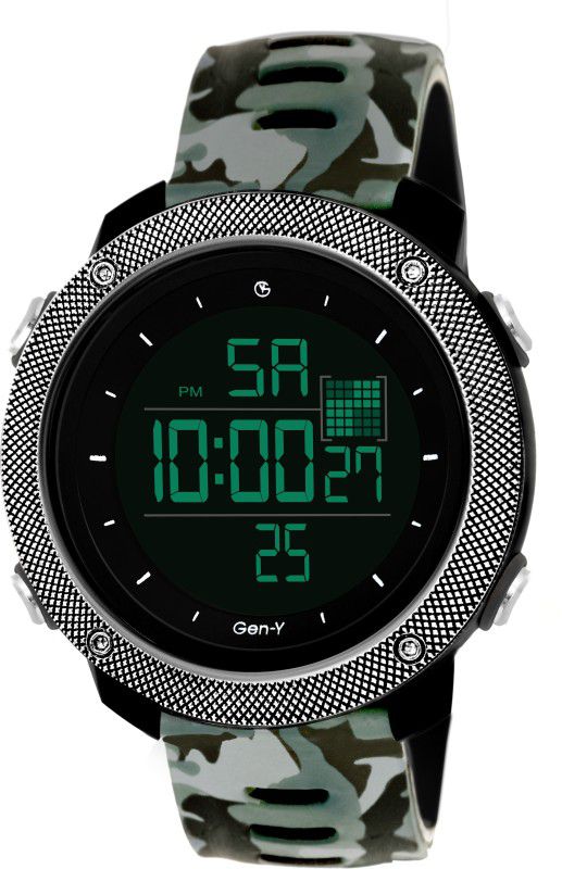 Sports Digital Watch - For Men GYD-2 Black(Black) Camouflage Water Resistant Digital