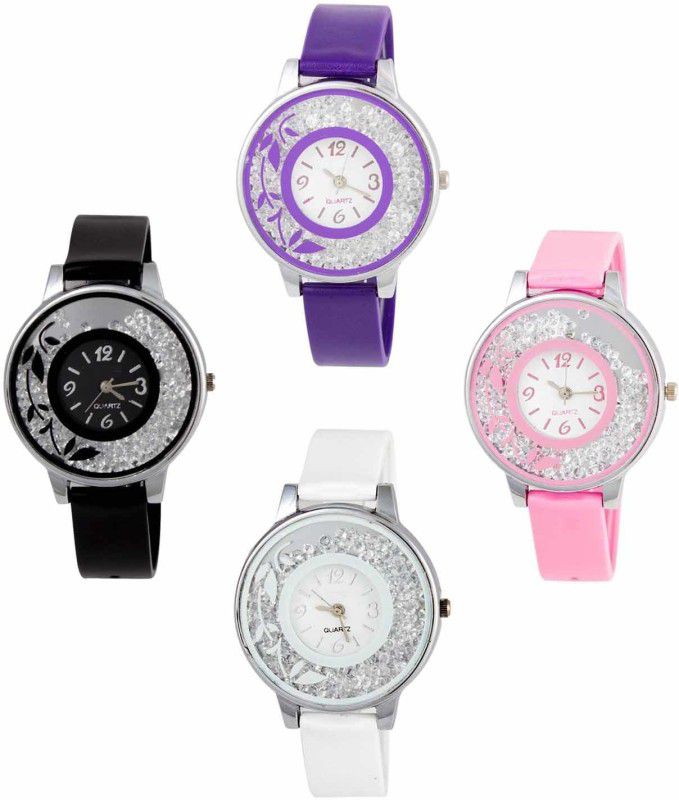 Analog Watch - For Girls New Stylish Moveble Diamond Combo Watch For Girls & Women OD-189-43