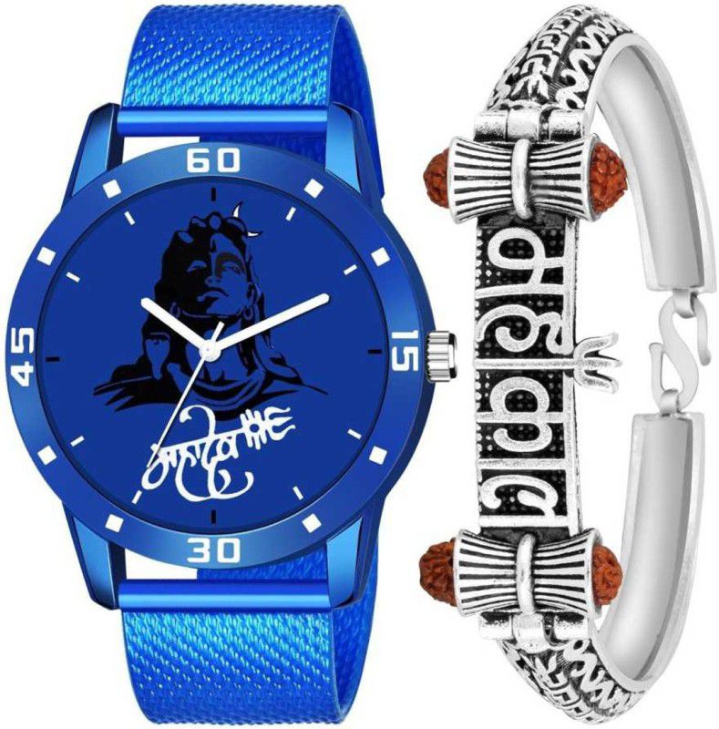 Analog Watch - For Boys 584+041 NEW DESIGNER WATCH AND ONE MAHAKAL BR COMBO FOR MEN AND BOYS