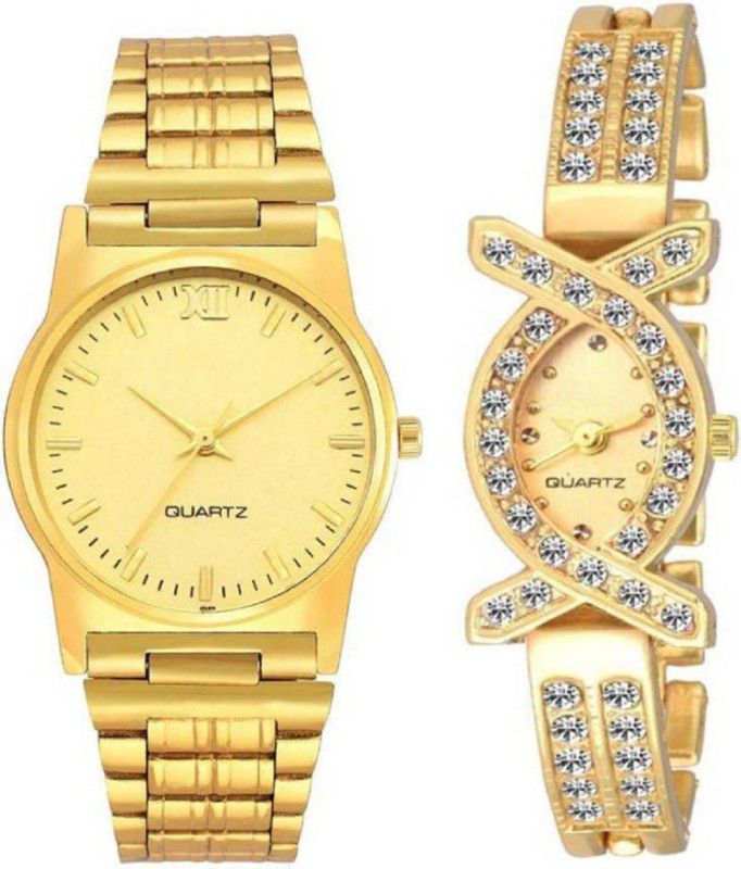 Analog Watch - For Men & Women W09-A04 golden new couple watch