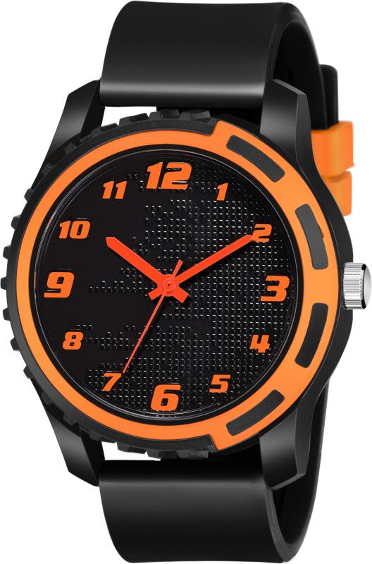 Sport MT Analog Watch For Men and Boys Analog Watch - For Men F-Track Sporty Orange & Black For Boys & Mens