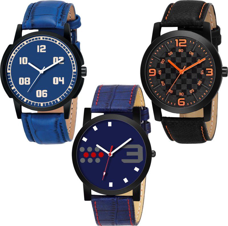 Analog Watch - For Boys & Girls OD-53-58-59 Combo Multicolor Designer Pack Of 3 watches