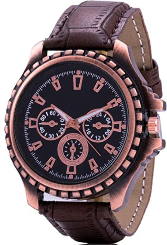 Analog Watch - For Men Analog Watch Brown Leather For Boys & Men