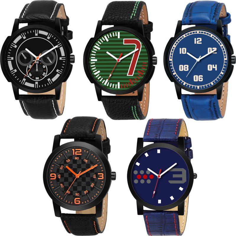 Analog Watch - For Boys & Girls OD-56-57-58-59-53 Combo Multicolor Designer Pack Of 5 watches