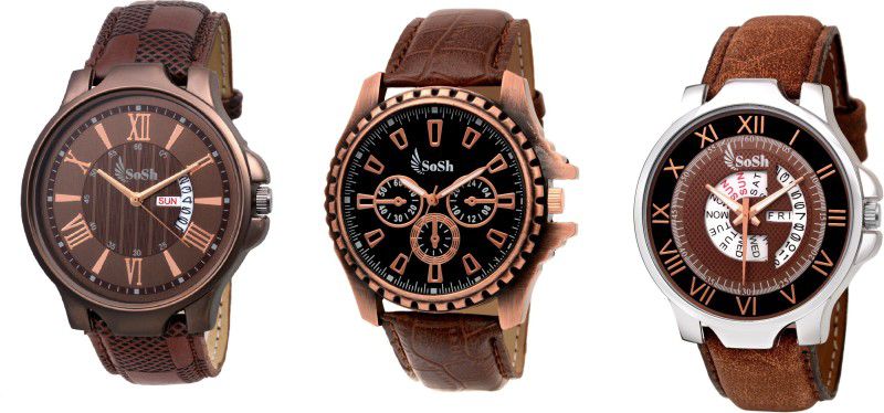 Analog Watch - For Men Analogue Watch for Men and Boys, Combo of 3