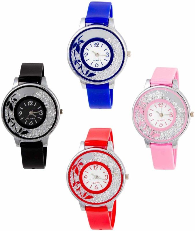Analog Watch - For Girls New Stylish Moveble Diamond Combo Watch For Girls & Women OD-189-39