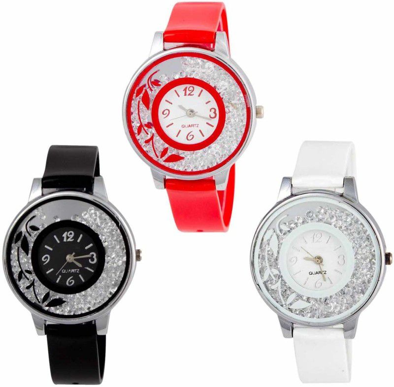 Analog Watch - For Girls New Stylish Moveble Diamond Combo Watch For Girls & Women OD-189-25