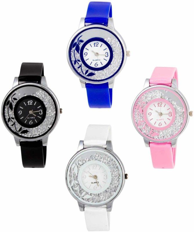 Analog Watch - For Girls New Stylish Moveble Diamond Combo Watch For Girls & Women OD-189-40