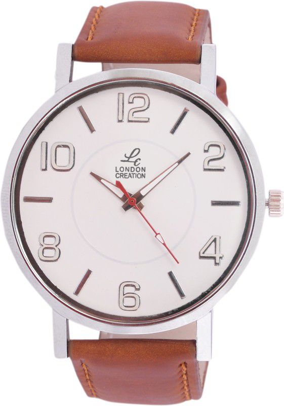 Brown Leather Strap Watch Analog Watch - For Men LONDON CREATION Brown Strap Watch - LC10025G1