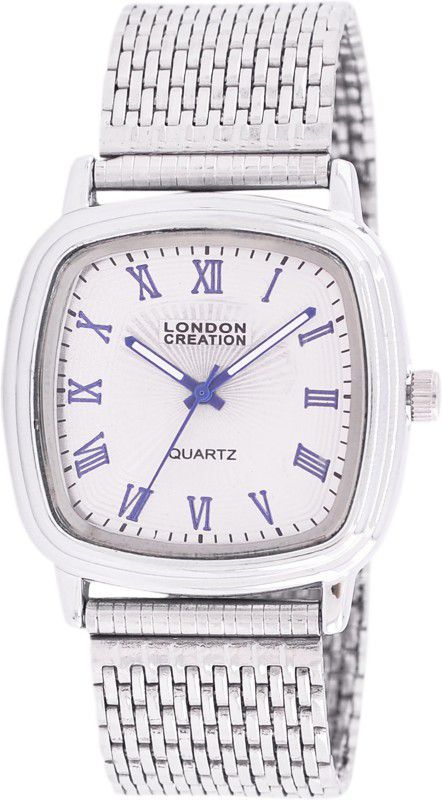 Silver Chain Watch For MEN Analog Watch - For Men London Creation Silver Chain Strap Watch - LC10022G2