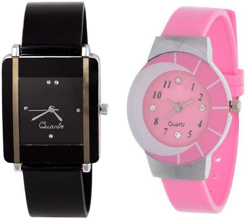 Analog Watch - For Girls Analoguue 248 Black And 324 Pink PU Strap Lowest Price Fast Selling Women